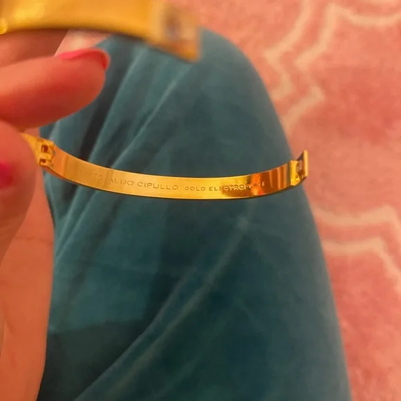 Charles Revson 1970 Aldo Cipullo gold electroplate Love bracelet Cartier